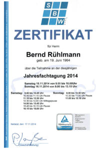 zertifikat-sbw-jahrestagung-bernd-ruehlmann